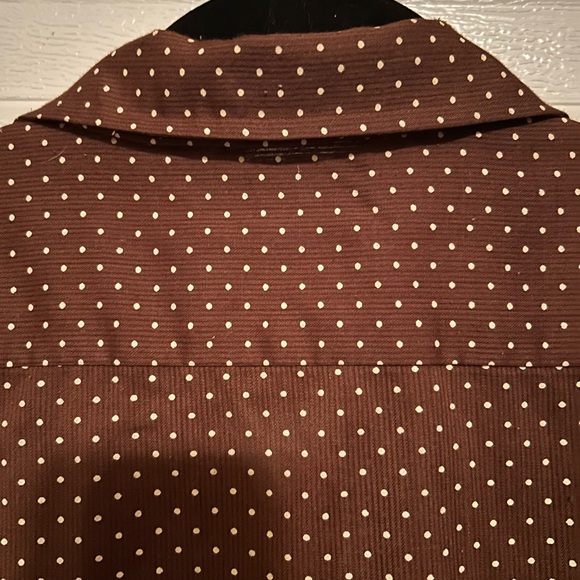 Vintage 70’s Mervyn’s Polka Dot Single Stitch Top M Costal Grandpa Old Money - Picture 11 of 16